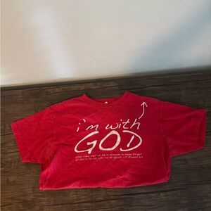 “I’m With God” Christian Graphic Tee